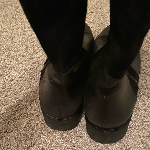 Via spiga women black leather & suede boots - Picture 9 of 11
